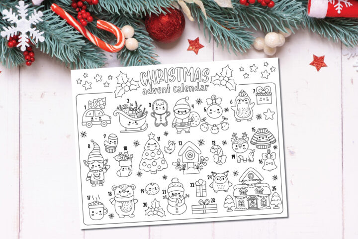 Advent Coloring Page